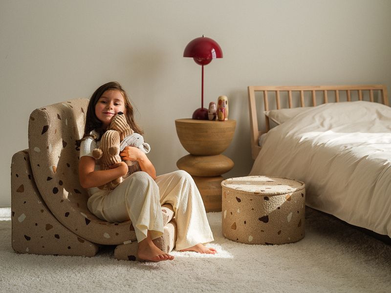 Wigiwama Terrazzo Moon Chair - Brown