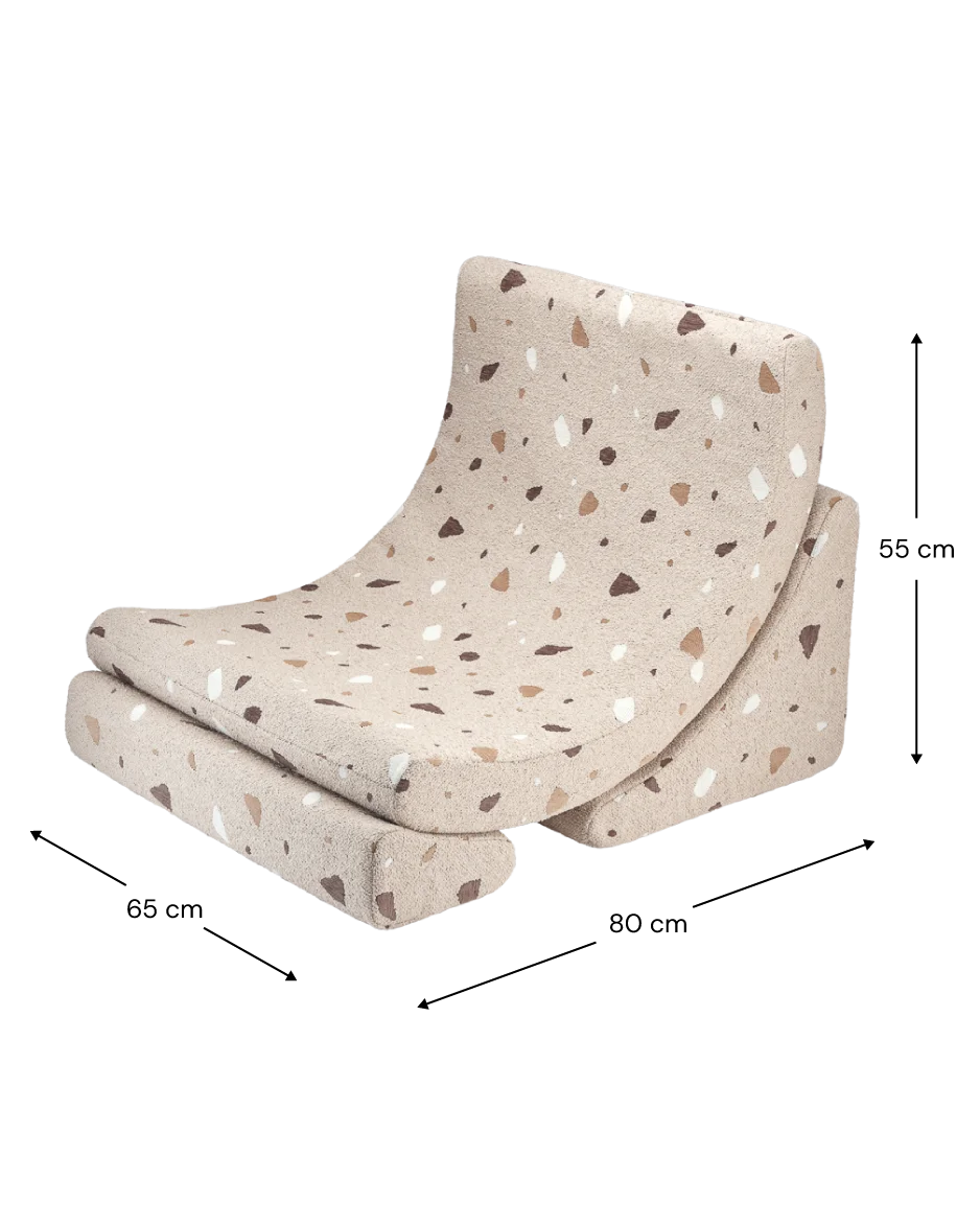 Wigiwama Terrazzo Moon Chair - Brown