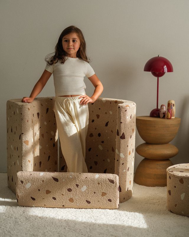 Wigiwama Terrazzo Moon Chair - Brown
