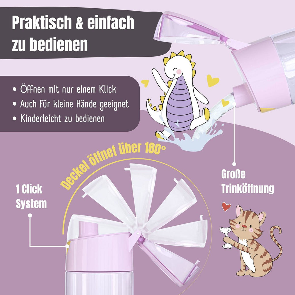Kinderwaterfles, lichte waterfles - eenhoorn