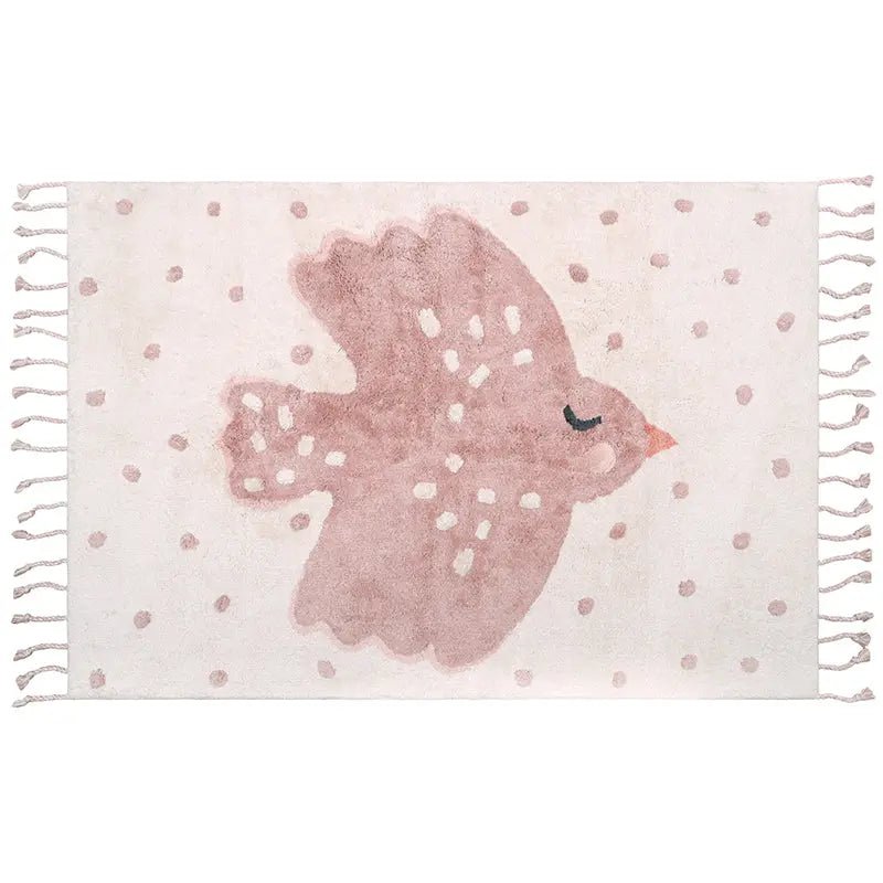 BIRDY kindervloerkleed met vogelpatroon