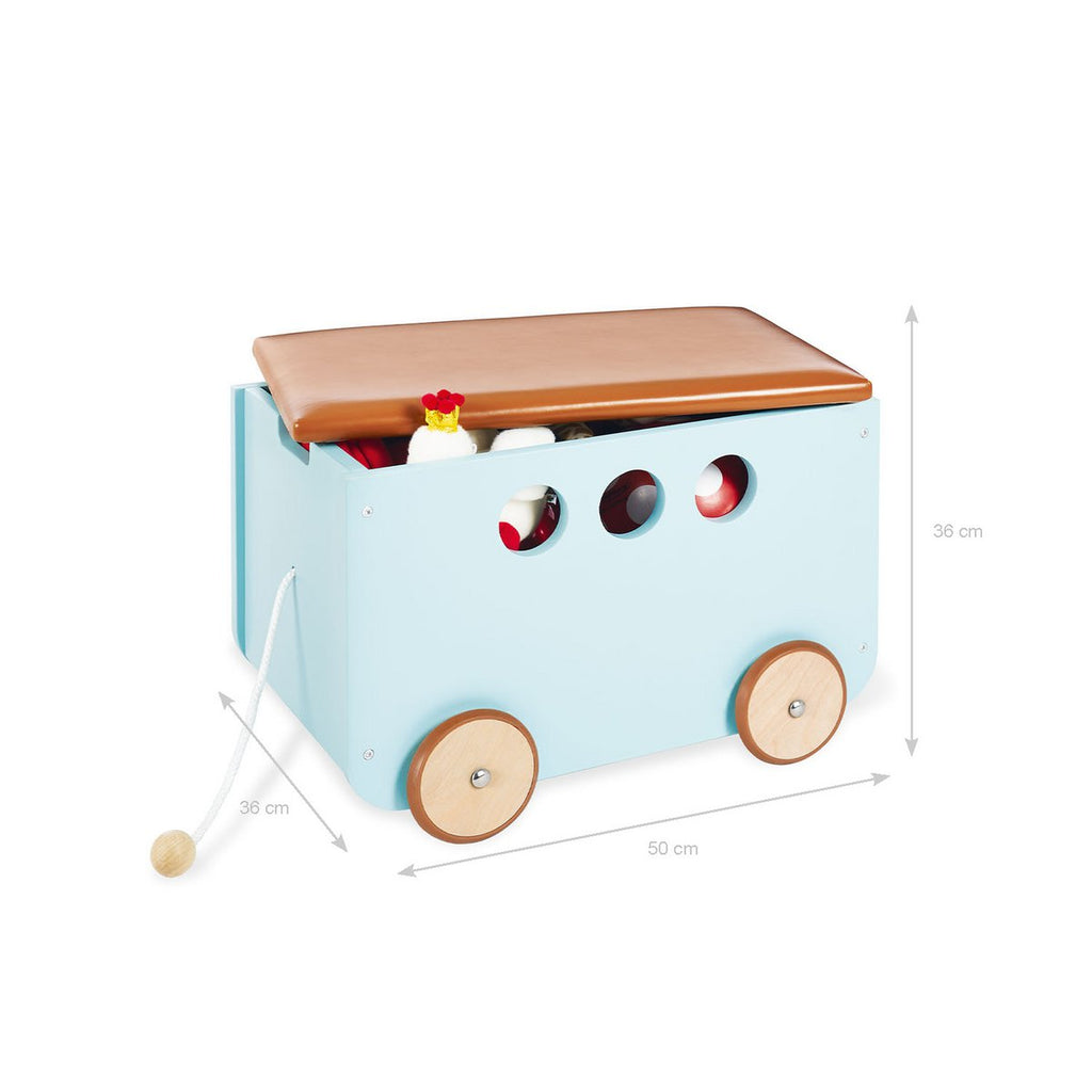 Pinolino Speelgoedkist Jim op Wielen – Mint