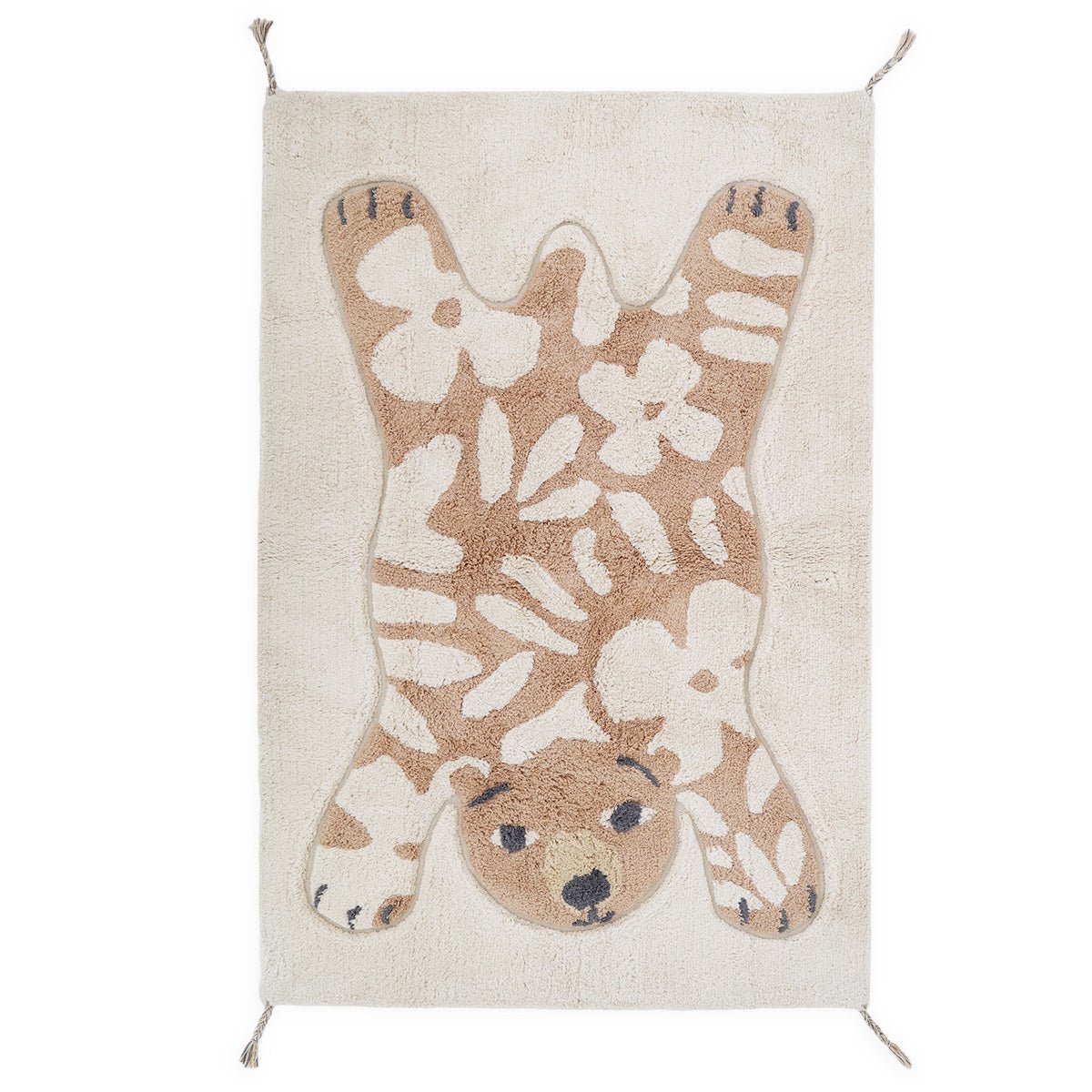 FLOWERBEAR wasbaar katoenen kindervloerkleed 100x150