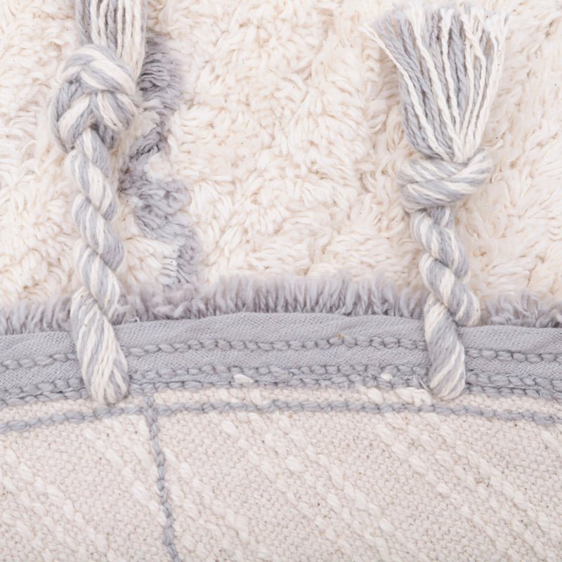 COME NATURAL GREY rond kindertapijt