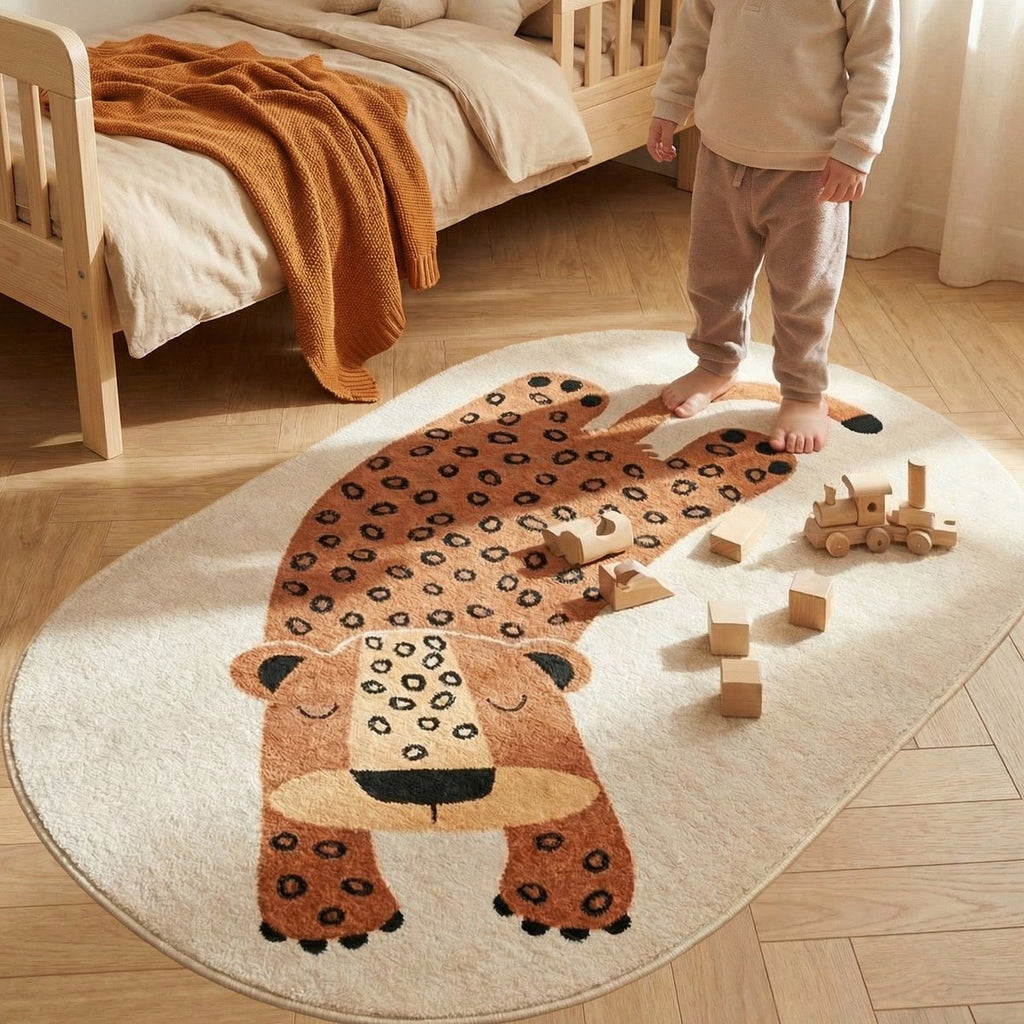 CLEO kindervloerkleed klein luipaard