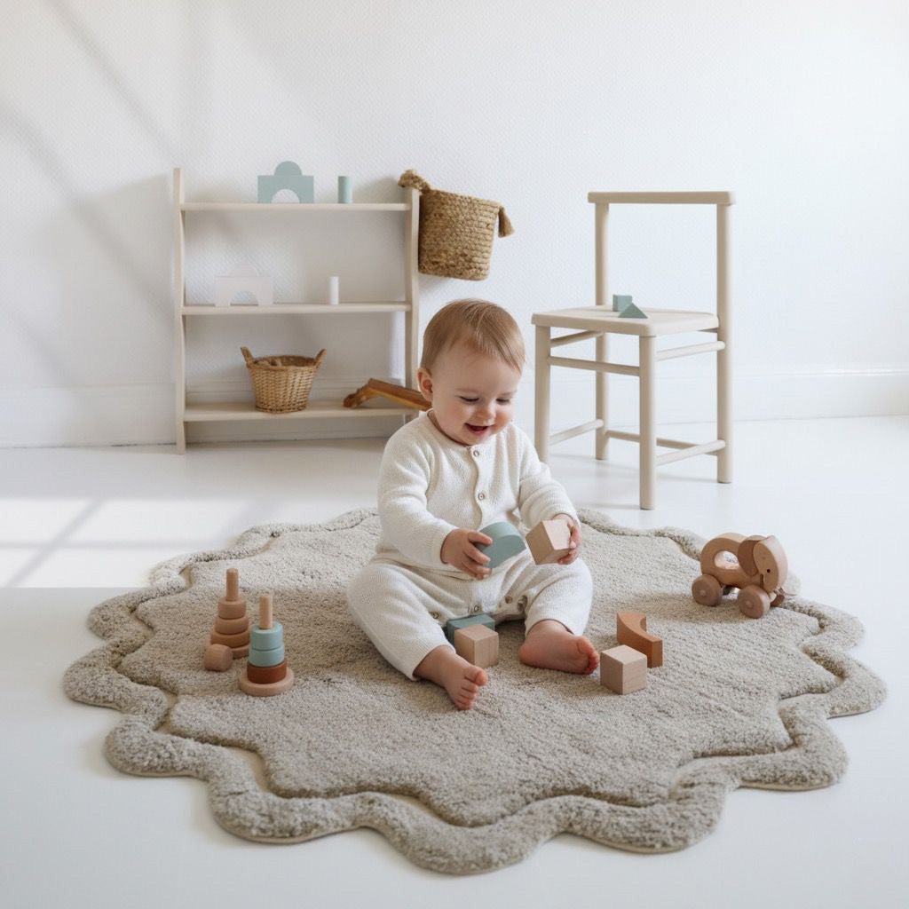 Nattiot Sweet April Vloerkleed - Toffee - Wasbaar Katoen