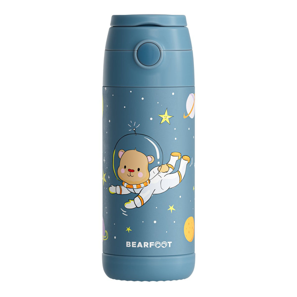 Thermo kinderdrinkfles RVS - Astro Beer blauw