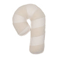 Moi Mili Bouclé Sierkussen Candycane – Wit lam