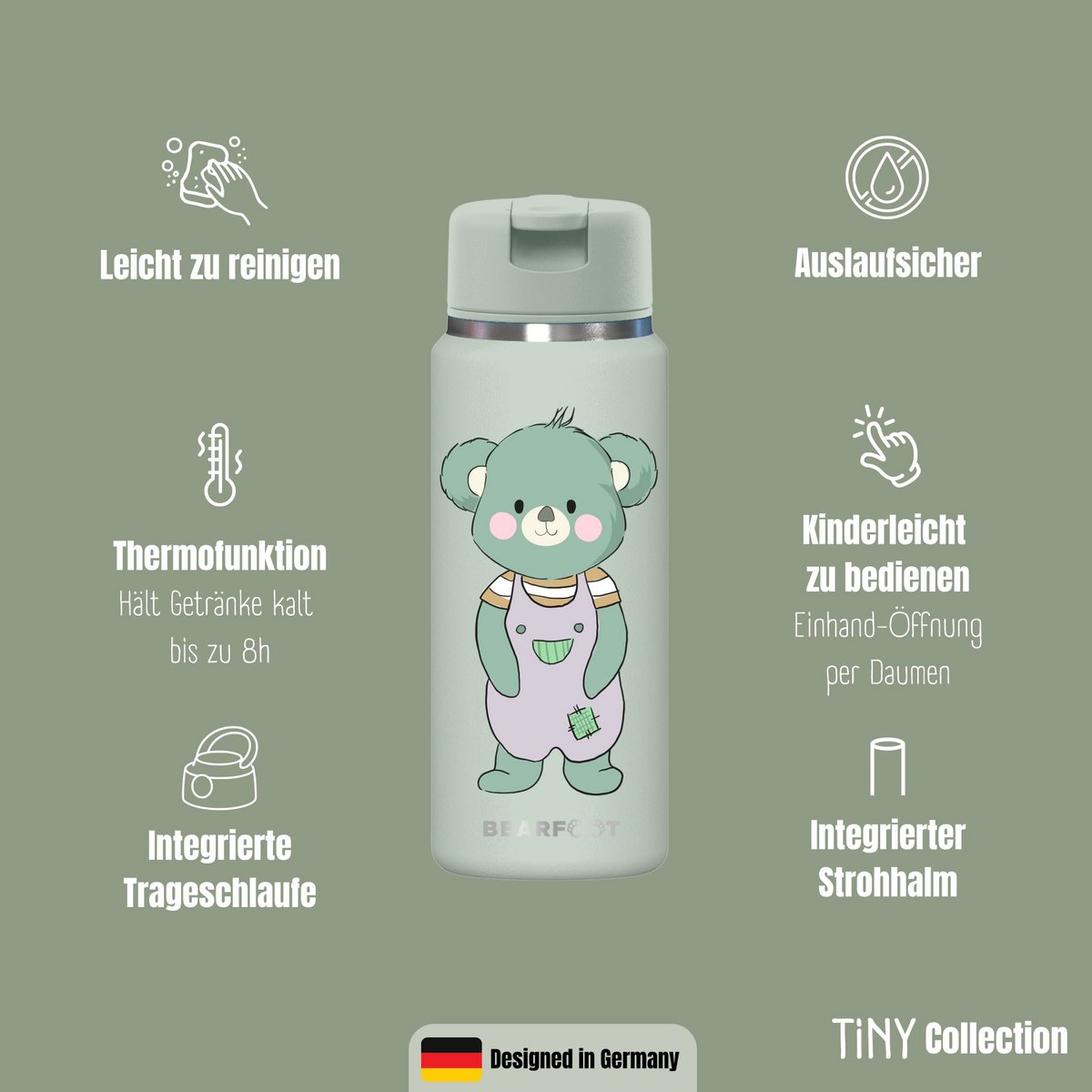 TINY Thermo kinderdrinkfles RVS - Koala