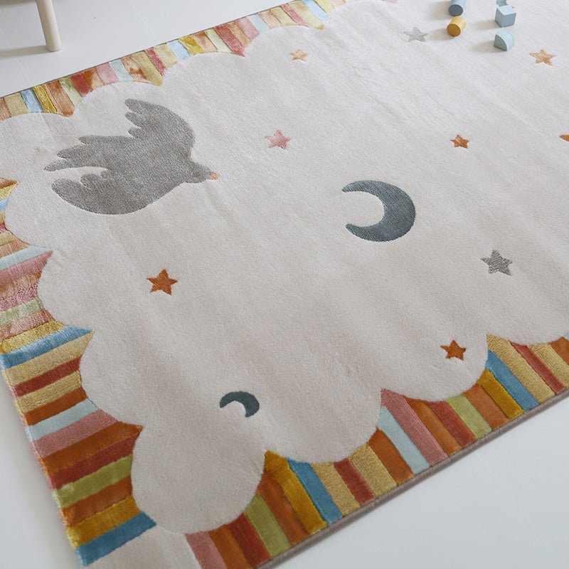 Veelkleurige kinderkamer tapijt dancing birds