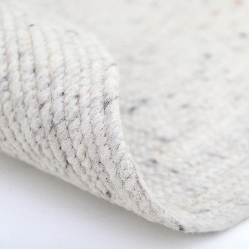 NEETHU NATURAL L vilten wollen vloerkleed
