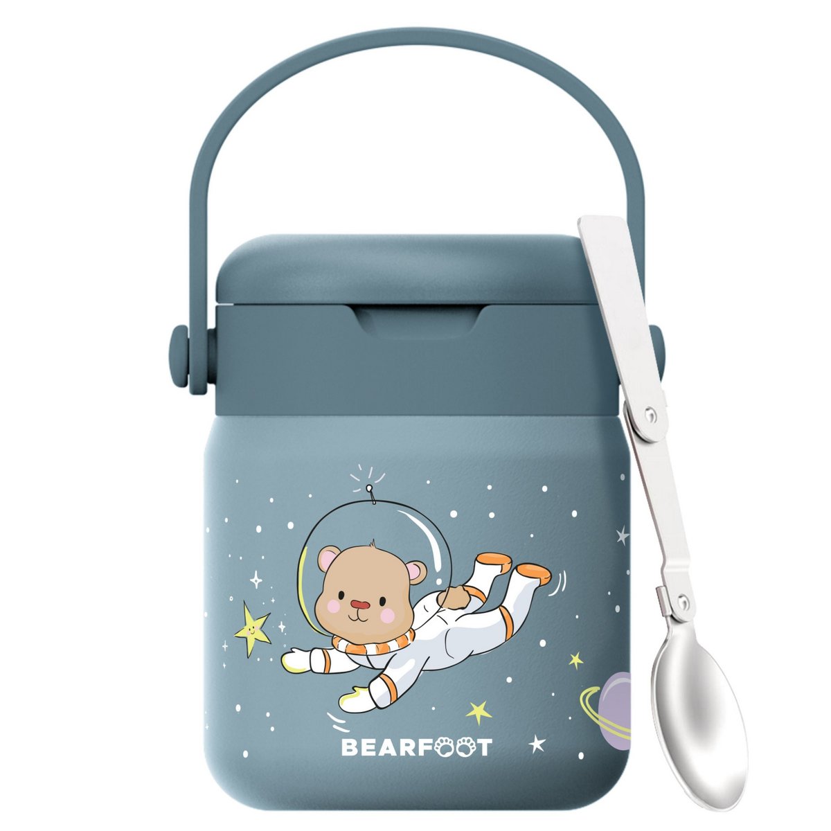Thermoscontainer kinder RVS - Astro Bear blauw