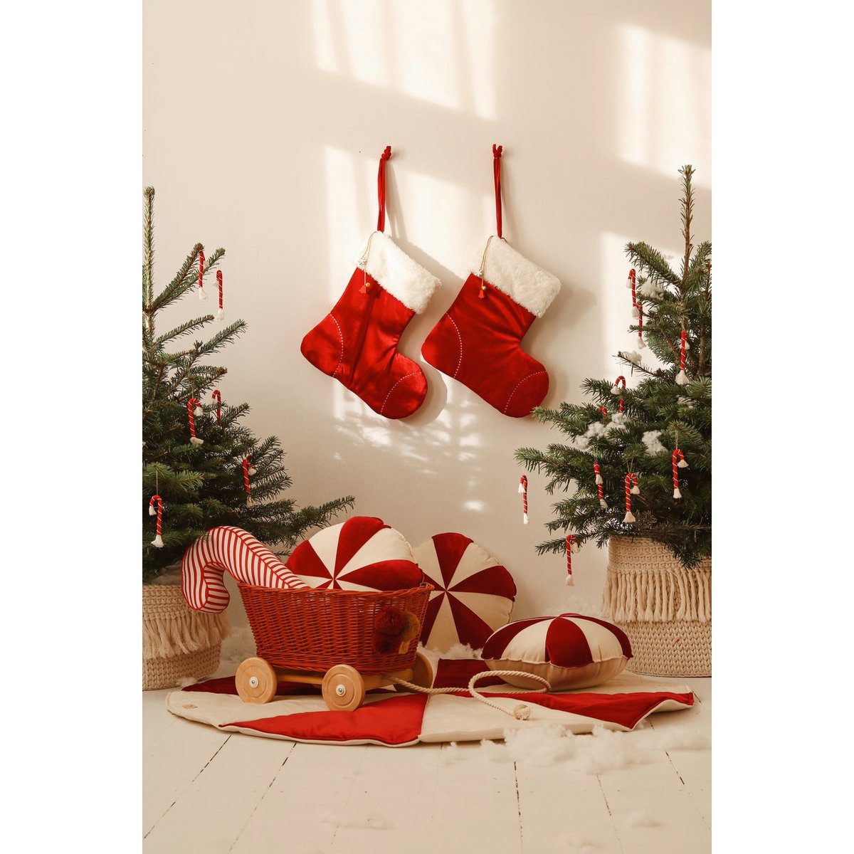 Moi Mili Ronde Speelmat Candy – Rood