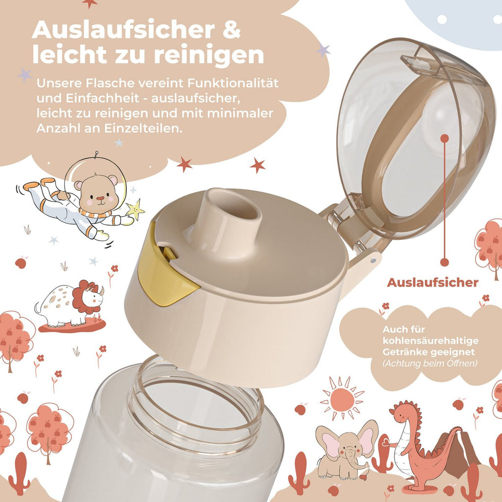 Kinderwaterfles, lichte waterfles - dinosaurussen