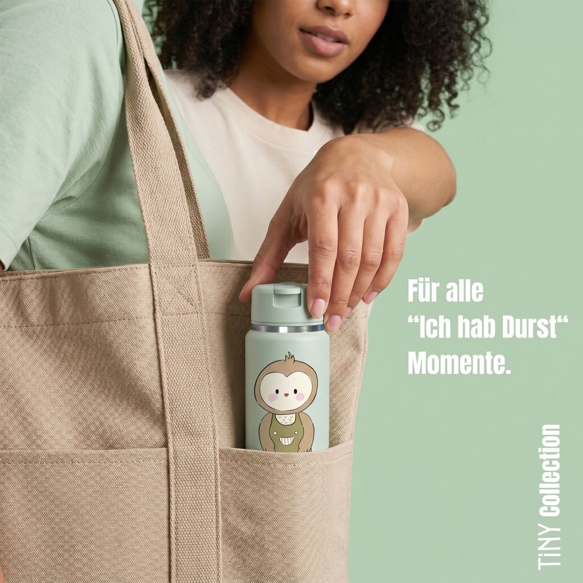 TINY Thermo kinderdrinkfles RVS - uil