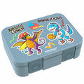 Leaf kan met onderwerpen, licht en lek - proof - dinosaurussen blauw