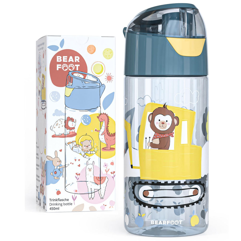 Kinderwaterfles, lichtgewicht waterfles - graafmachine & aap
