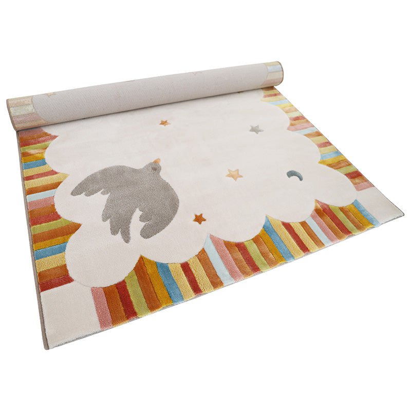 Veelkleurige kinderkamer tapijt dancing birds