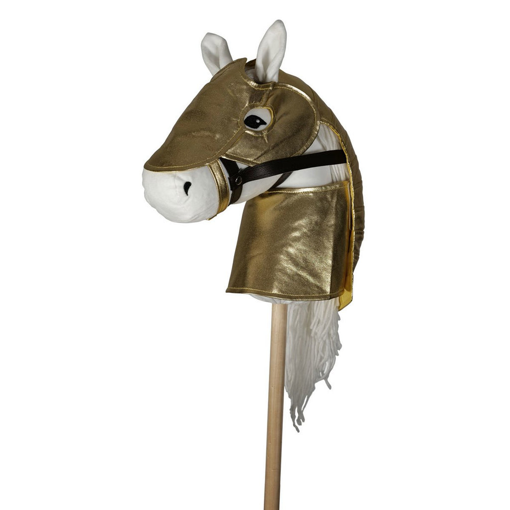Harnas voor stokpaard, goud