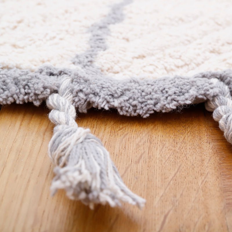 COME NATURAL GREY rond kindertapijt