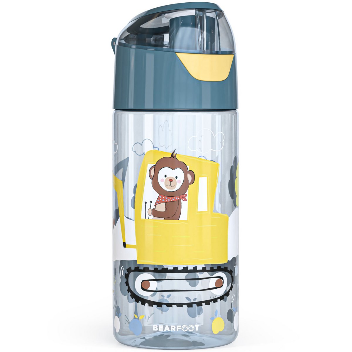 Kinderwaterfles, lichtgewicht waterfles - graafmachine & aap