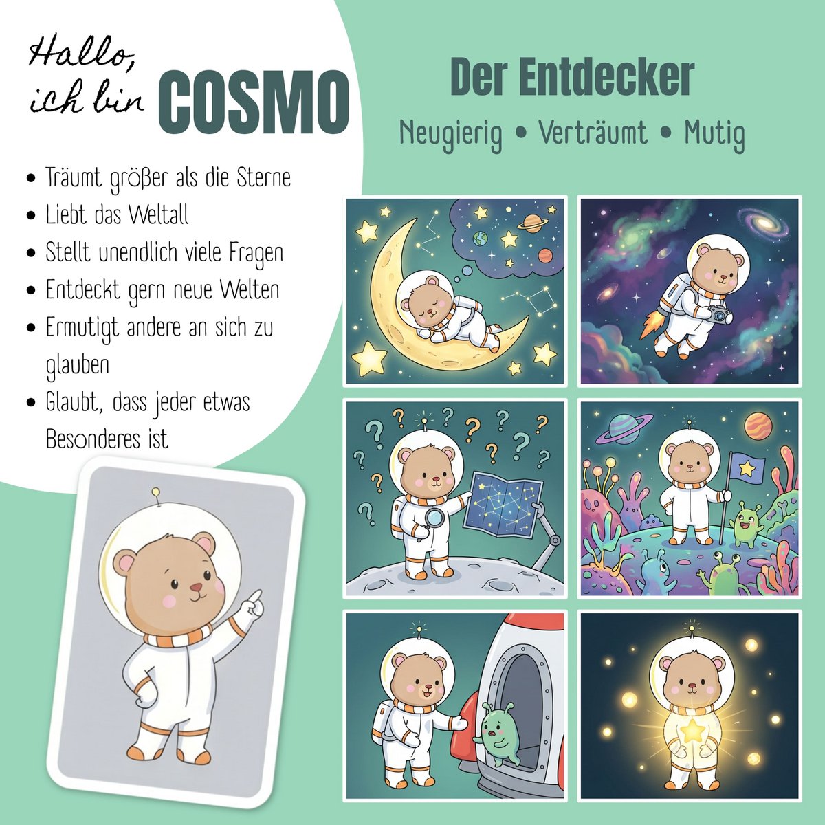 TINY Thermo kinderdrinkfles RVS - Astro Beer blauw