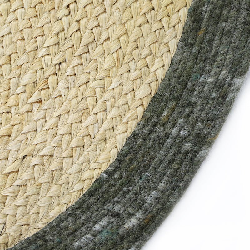 YUKI OLIVES vloerkleed van jute en wol
