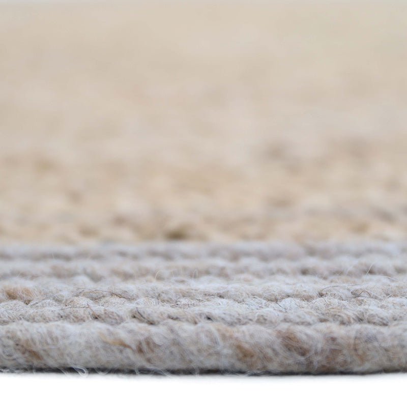 YHUKI TAUPE M jute & wollen vloerkleed