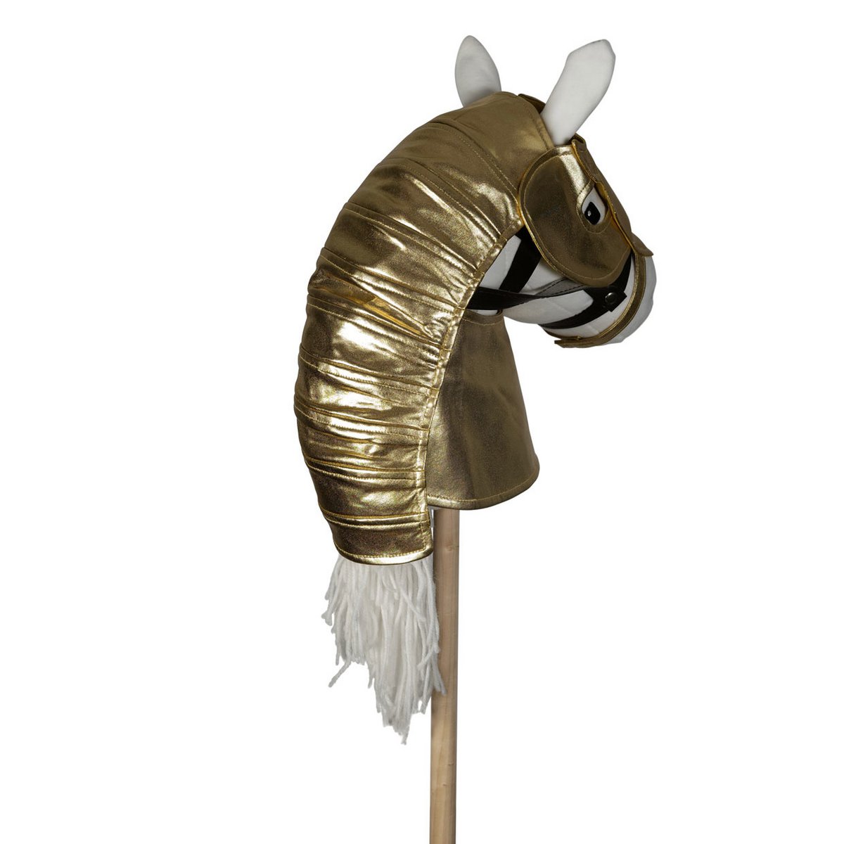 Harnas voor stokpaard, goud