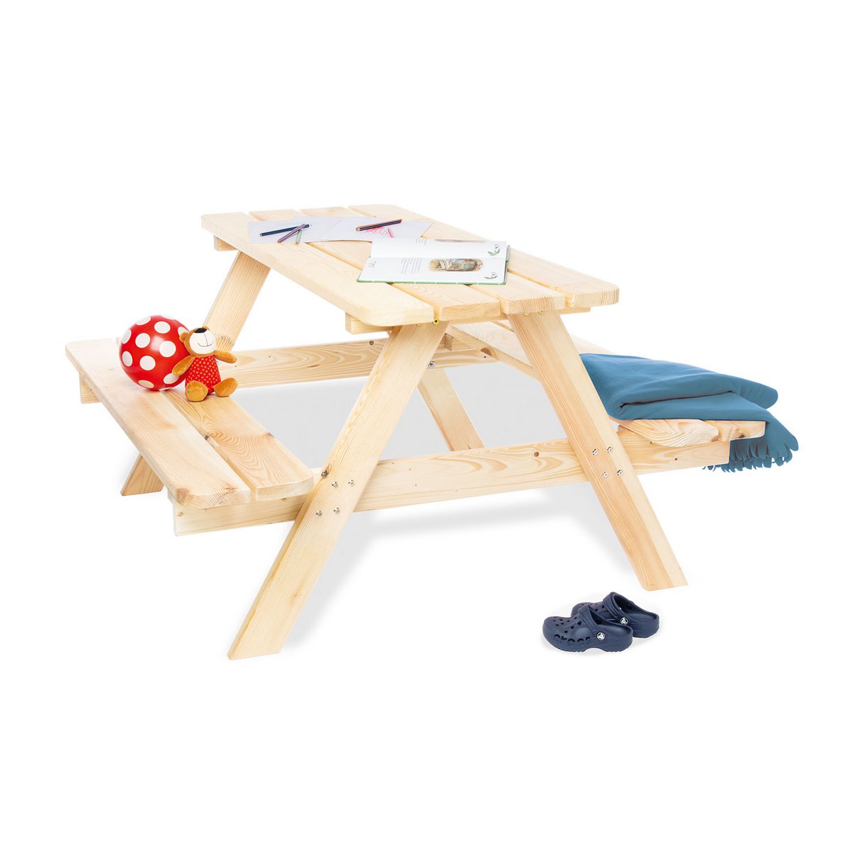 Pinolino Kinderpicknickbank Nicki Maxi – Naturel