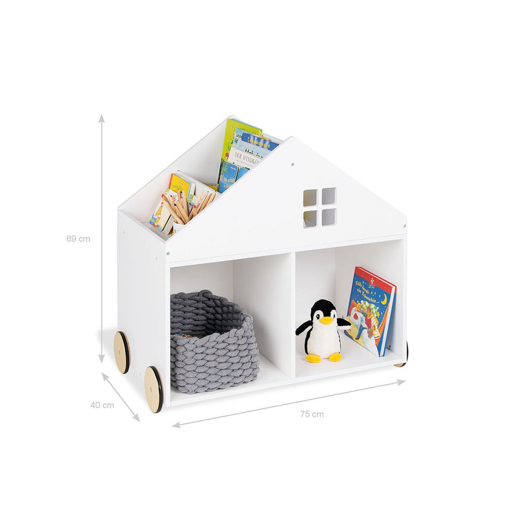 Houten boekenkast huis