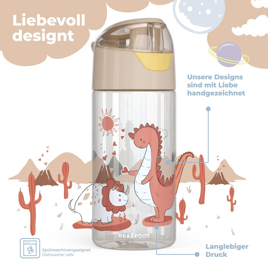 Kinderwaterfles, lichte waterfles - dinosaurussen