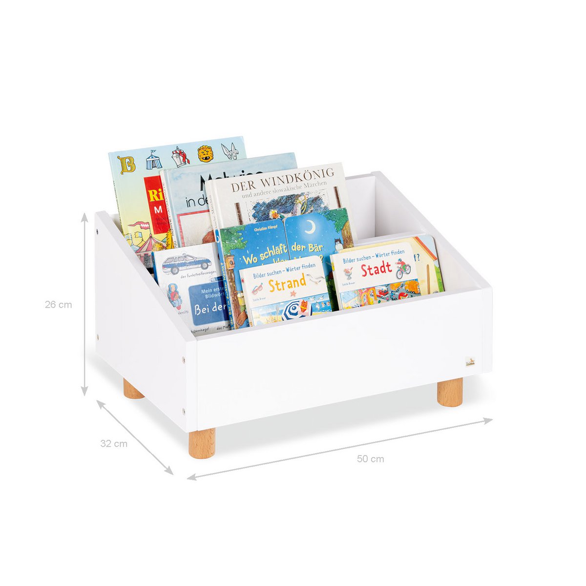Pinolino Kinderboekenrek – Wit