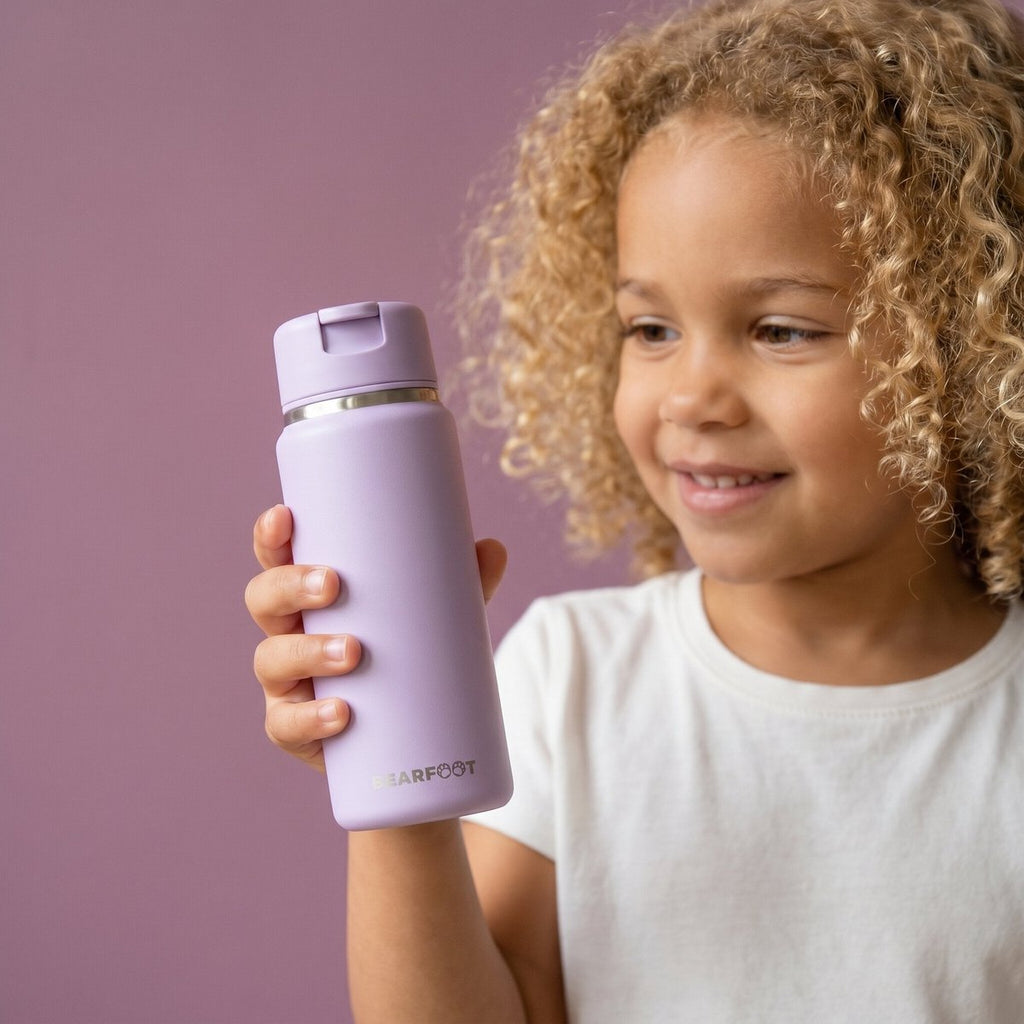 TINY Thermo Kinderdrinkfles RVS - Paars
