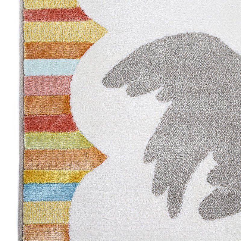 Veelkleurige kinderkamer tapijt dancing birds