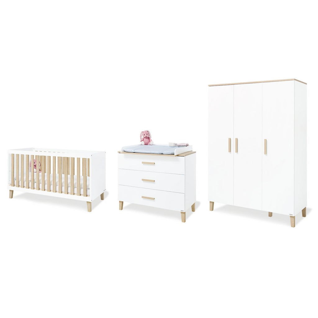 Pinolino Kinderkamer Lumi – 3-delig – Breed + Grote Kledingkast