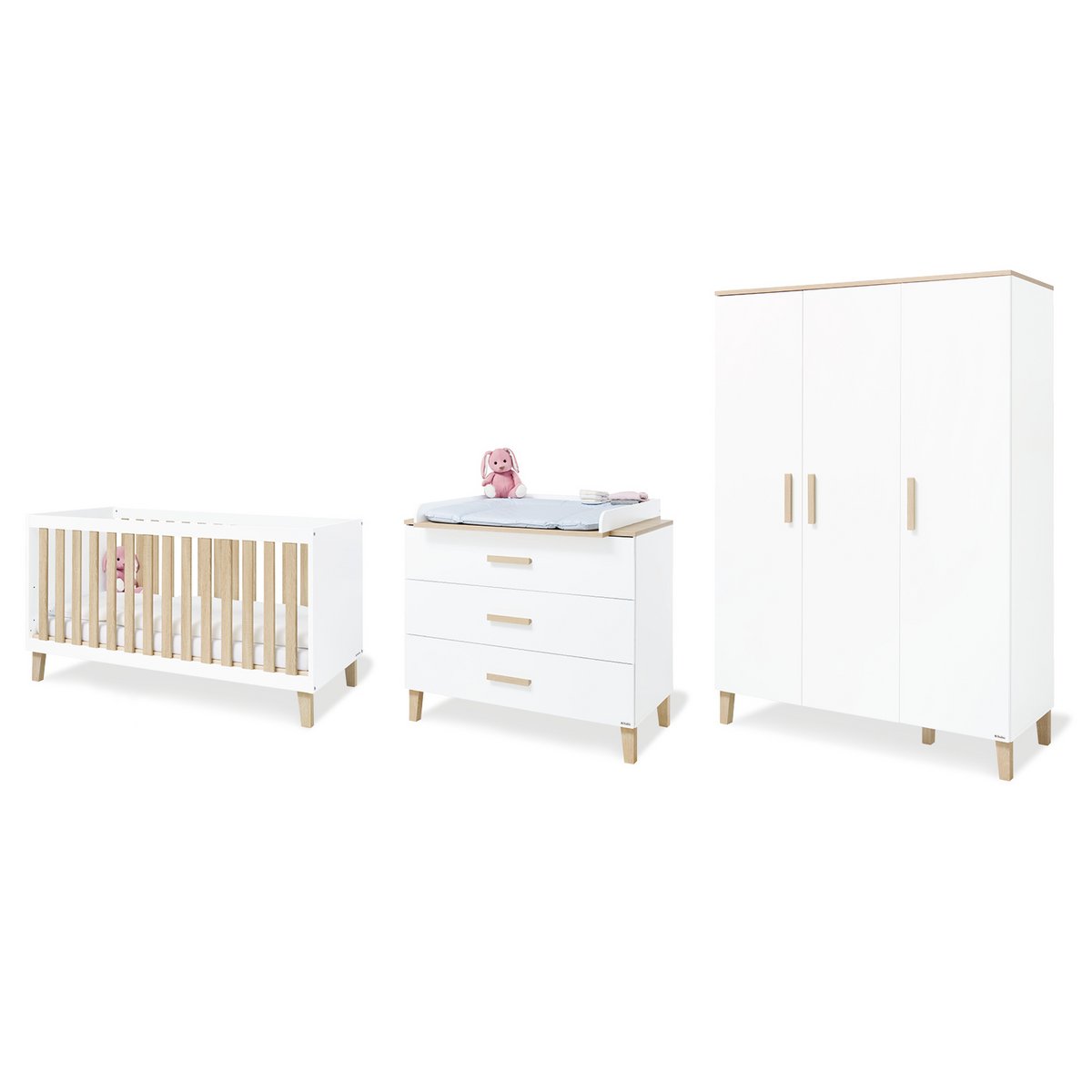 Pinolino Kinderkamer Lumi – 3-delig – Breed + Grote Kledingkast