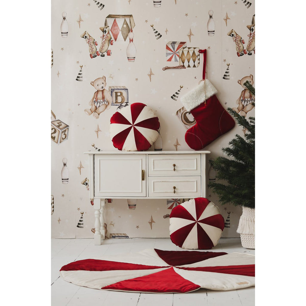 Moi Mili Ronde Speelmat Candy – Rood