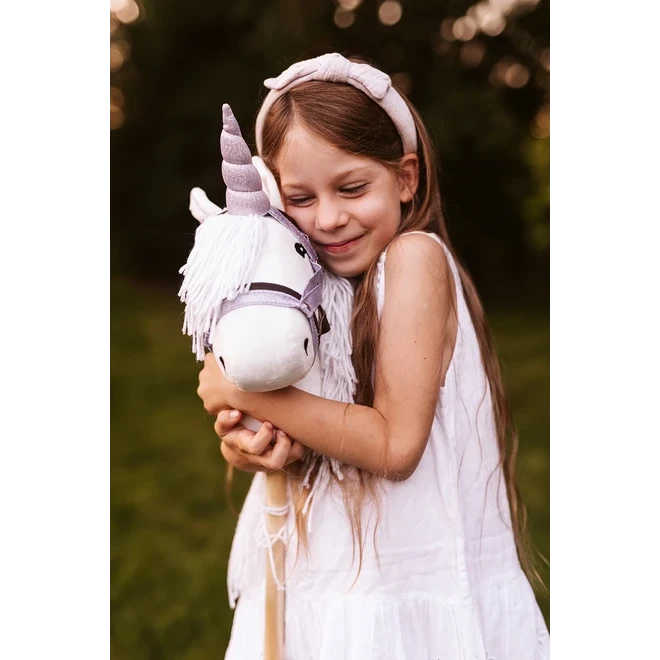 Unicorn hoorn en halter lila