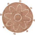YVA bohemian kindertapijt met pompons