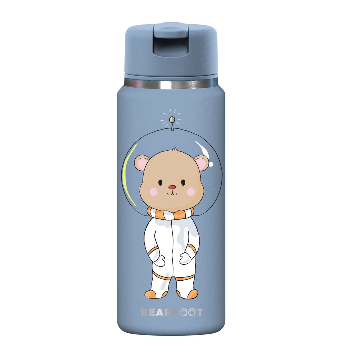 TINY Thermo kinderdrinkfles RVS - Astro Beer blauw