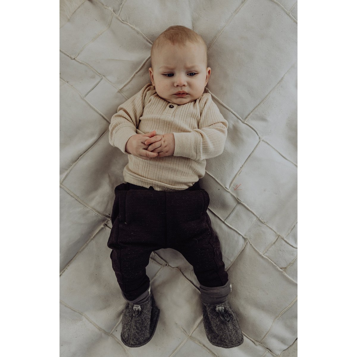 Wollen babyslofjes - Storm