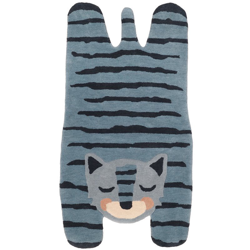 BLAUWE TIGGER tijger kindertapijt
