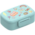 Kinderlunchbox met vakken, lekvrij - sticker, nieuwstaat