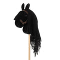 Stokpaard zwart 68cm