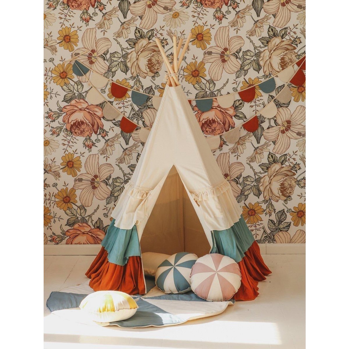 Moi Mili Ronde Speelmat Candy – Blauw