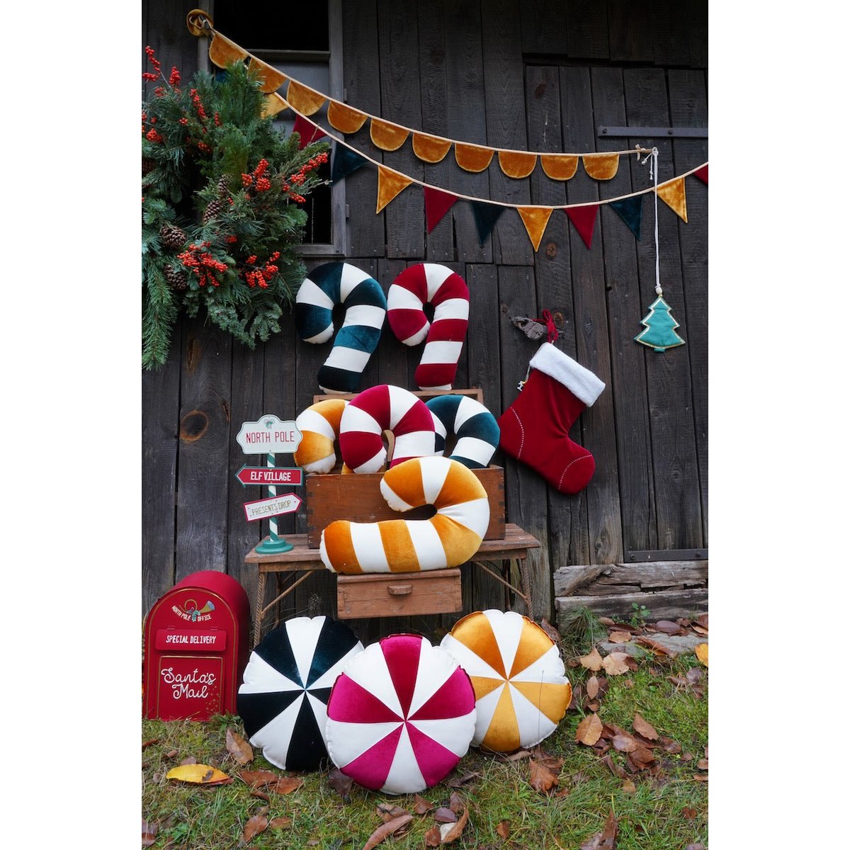 Moi Mili Sierkussen Candycane – Goud
